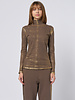 Raquel Allegra Faye Turtle Neck Taupe Gold