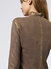 Raquel Allegra Faye Turtle Neck Taupe Gold