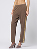 Raquel Allegra Tira Sweatpants Taupe Gold Stripe