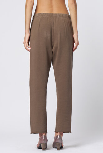 Raquel Allegra Tira Sweatpants Taupe Gold Stripe