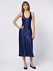 Raquel Allegra Valentina Midi Dress Navy