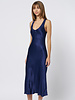Raquel Allegra Valentina Midi Dress Navy