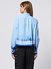 Raquel Allegra Cropped Painter Shirt Blue