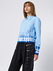 Raquel Allegra Cropped Painter Shirt Blue