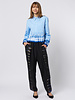 Raquel Allegra Cropped Painter Shirt Blue
