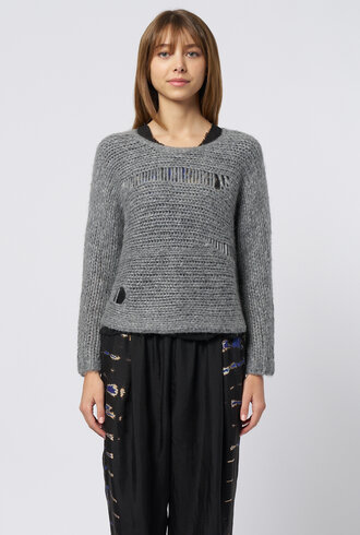 Raquel Allegra Quinn Pullover Heather