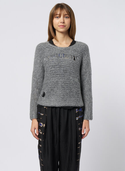 Raquel Allegra Quinn Pullover Heather
