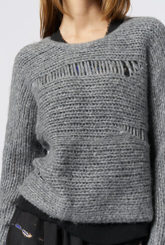 Raquel Allegra Quinn Pullover Heather