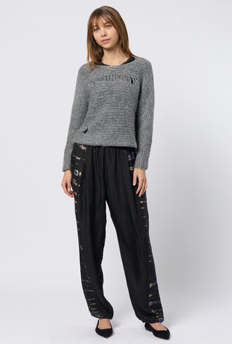 Raquel Allegra Quinn Pullover Heather