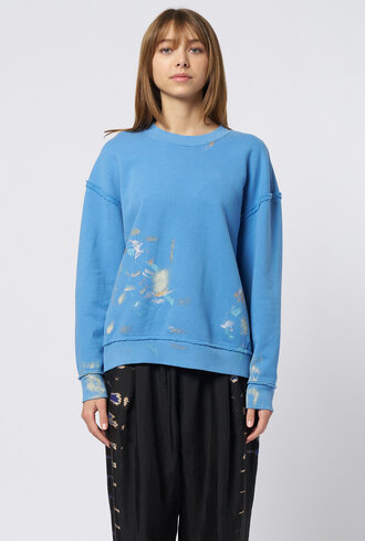 Raquel Allegra Hesperia Sweatshirt Wash Blue