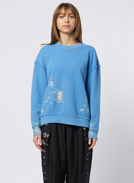 Raquel Allegra Hesperia Sweatshirt Wash Blue