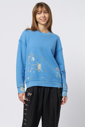 Raquel Allegra Hesperia Sweatshirt Wash Blue