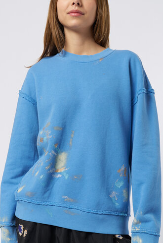 Raquel Allegra Hesperia Sweatshirt Wash Blue