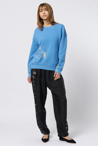 Raquel Allegra Hesperia Sweatshirt Wash Blue