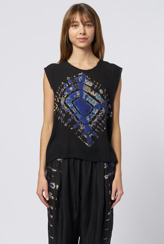 Raquel Allegra Lotta Tank Black