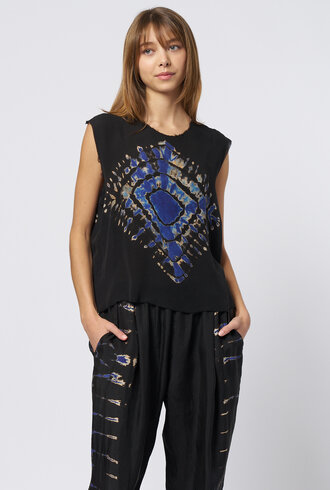 Raquel Allegra Lotta Tank Black