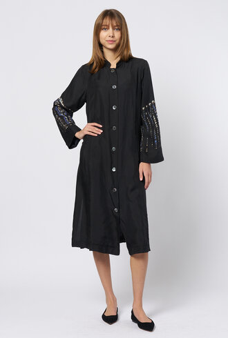 Raquel Allegra Cora Duster Black