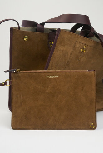 Jerome Dreyfuss Leon M, Split Suede Tabac