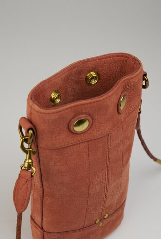 Jerome Dreyfuss Ben Mini Imprime Croco Terracotta