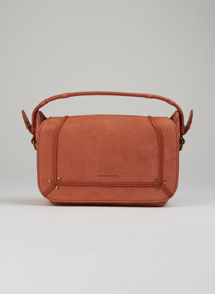 Jerome Dreyfuss Pepito Small Imprime Croco Terracotta