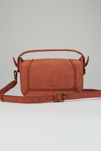 Jerome Dreyfuss Pepito Small Imprime Croco Terracotta