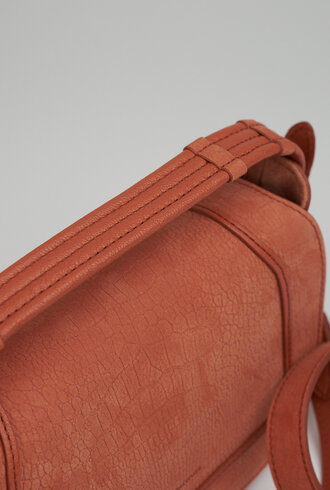 Jerome Dreyfuss Pepito Small Imprime Croco Terracotta