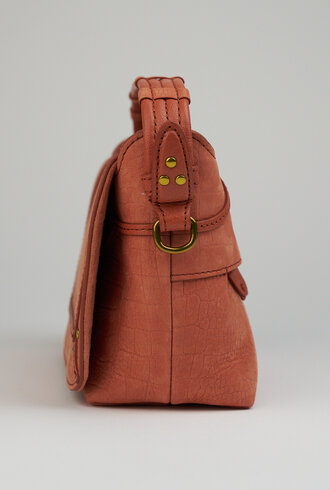 Jerome Dreyfuss Pepito Small Imprime Croco Terracotta