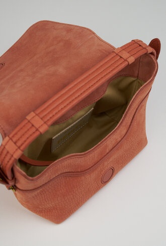 Jerome Dreyfuss Pepito Small Imprime Croco Terracotta