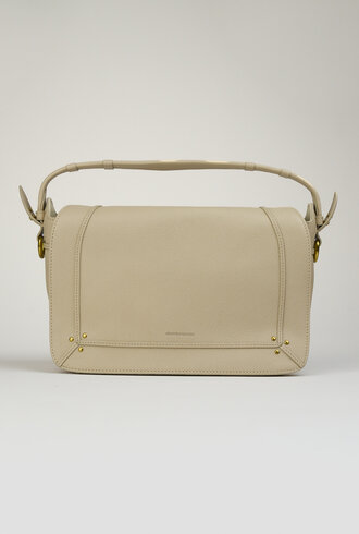Jerome Dreyfuss Pepito Medium Goatskin Ecru Graine