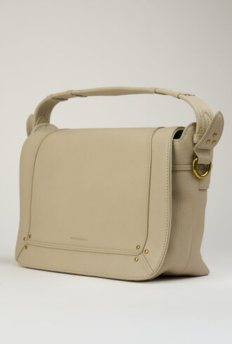 Jerome Dreyfuss Pepito Medium Goatskin Ecru Graine