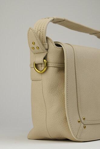 Jerome Dreyfuss Pepito Medium Goatskin Ecru Graine