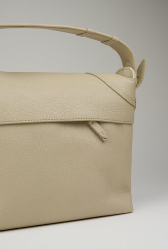 Jerome Dreyfuss Pepito Medium Goatskin Ecru Graine