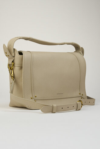 Jerome Dreyfuss Pepito Medium Goatskin Ecru Graine