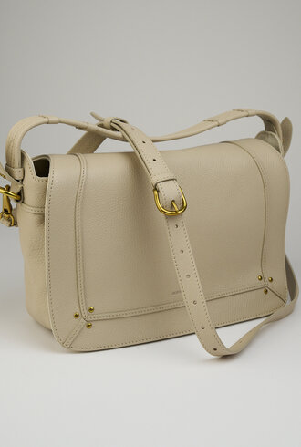 Jerome Dreyfuss Pepito Medium Goatskin Ecru Graine