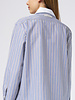 WE-AR4 The Double Shirt Navy Stripe