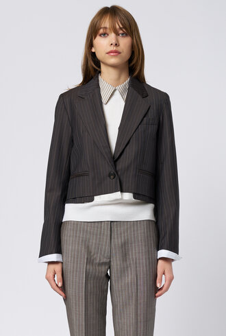 WE-AR4 The Cocktail Blazer Brown Stripe