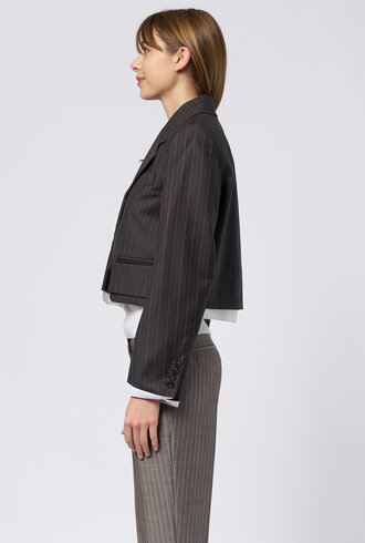WE-AR4 The Cocktail Blazer Brown Stripe