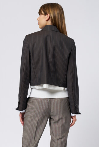 WE-AR4 The Cocktail Blazer Brown Stripe