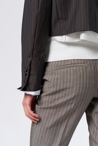 WE-AR4 The Cocktail Blazer Brown Stripe