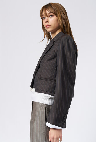 WE-AR4 The Cocktail Blazer Brown Stripe