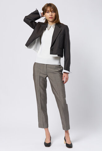 WE-AR4 The Cocktail Blazer Brown Stripe