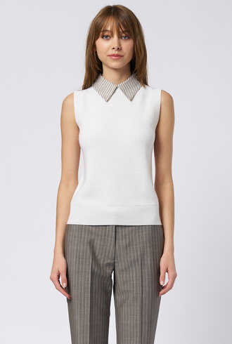 WE-AR4 The School Vest Ivory Multi
