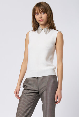 WE-AR4 The School Vest Ivory Multi