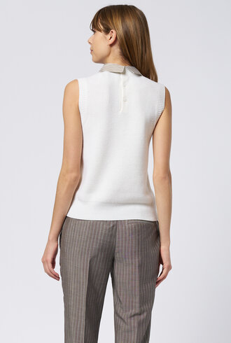 WE-AR4 The School Vest Ivory Multi