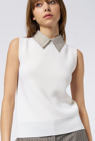 WE-AR4 The School Vest Ivory Multi