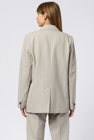 Pomandere One Button Jacket Ice Stripe