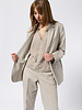 Pomandere One Button Jacket Ice Stripe