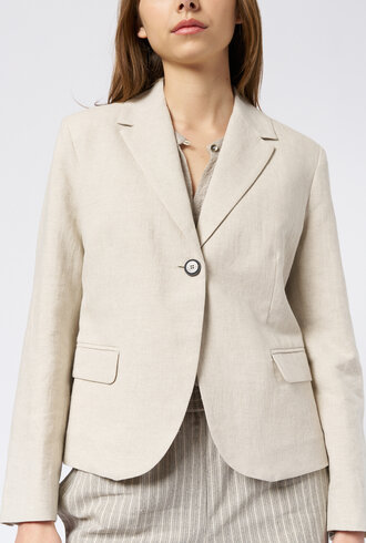 Pomandere One Button Jacket Ice