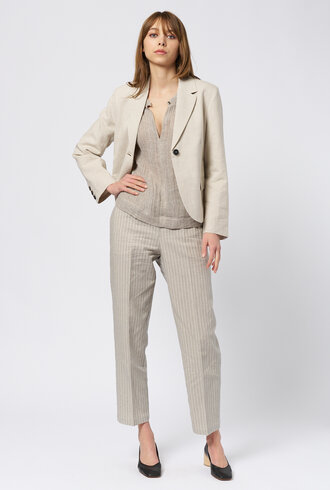 Pomandere One Button Jacket Ice
