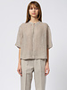 Pomandere Short-Sleeve Shirt Salt Grey